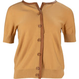 Hermès Wolle & Lambskin Cardigan (DE36 / FR38)
