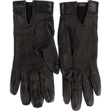 Hermès Black Leather Kelly Women Gloves
