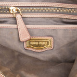 Miu Miu Vitello Lux Leather Bow Handbag