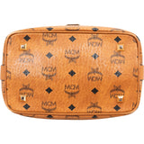 MCM Monogram Visetos Aren Drawstring Bucket Crossbody Shoulder Bag