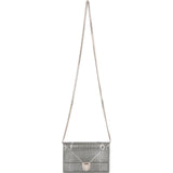 Dior Metallic Perforated Cannage Diorama Crossbody Bag