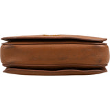 Miu Miu Brown Grained Leather Studded Bow Shoulder Bag