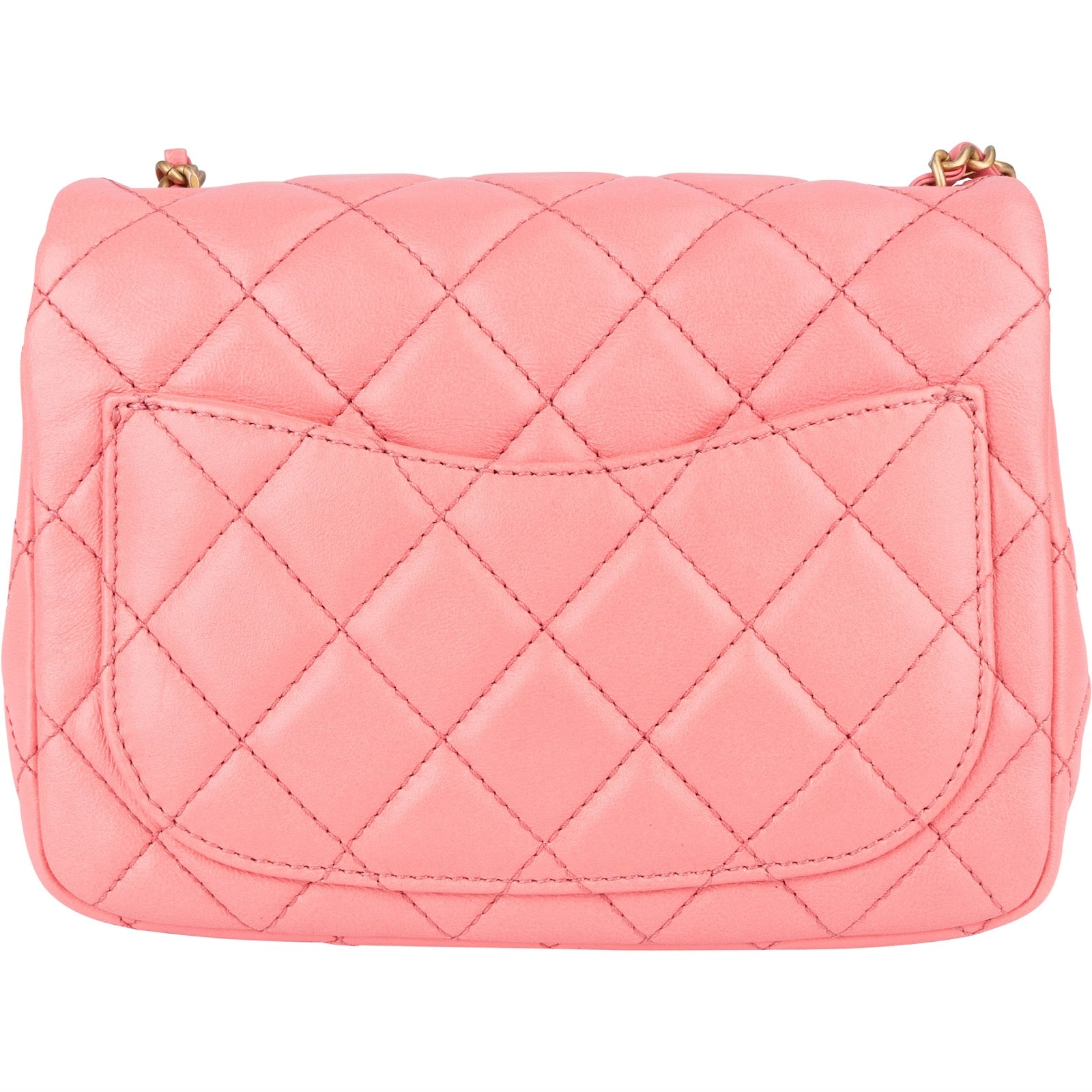 Chanel Quilted Lambskin Mini Rectangular Single Flap Adjustable Crossbody Bag - vintageandkickz