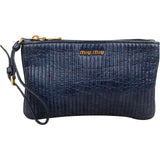 Miu Miu Quilted Leather Clutch