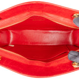 Chanel Red Quilted Lambskin Vintage Shoulder Bag