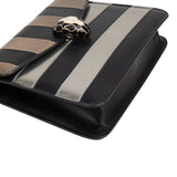 Bulgari Striped Leather Serpenti Forever Crossbody Bag