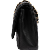 Chanel Quilted Lambskin Maxi Double Flap Crossbody Bag