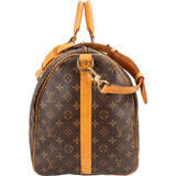 Louis Vuitton Monogram Canvas Keepall 55 Bandoulière Travel Bag