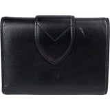 Louis Vuitton Noir Leather LV Circle Emblem Compact Wallet