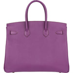 Hermès Violet Epsom Leather Birkin 35 Handbag - vintageandkickz