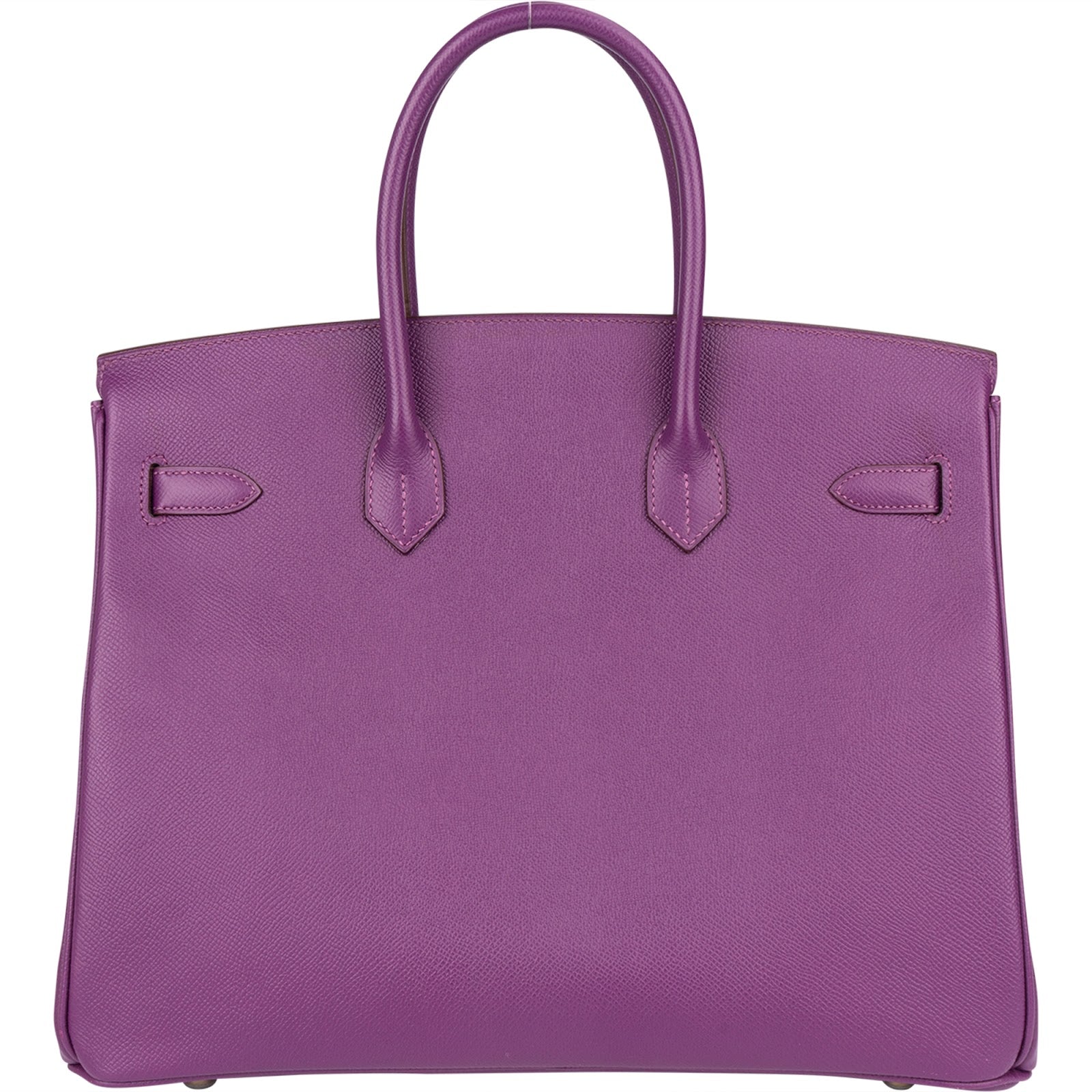 Hermès Violet Epsom Leather Birkin 35 Handbag - vintageandkickz