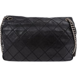 Chanel Quilted Aged Stitched Calfskin Rue Cambon Jumbo Single Flap Crossbody Bag