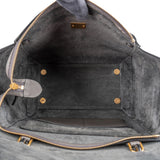 Celine Grey Leather Grained Calfskin Belt Handbag