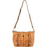 MCM Monogram Visetos Satchel Handbag