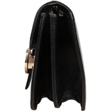 Gucci Pebbled Leather Interlocking GG Small Crossbody Bag