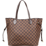 Louis Vuitton Monogram Damier Ebene Neverfull MM Shoulder Bag