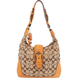 Coach Monogram Signature Soho Buckle Flap Shoulder Bag