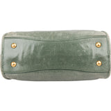 Miu Miu Vitello Shine Leather Mini Bauletto Handbag
