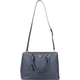 Prada Blue Saffiano Leather Galleria Handbag