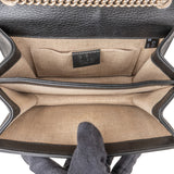 Gucci Pebbled Leather Interlocking GG Shoulder Crossbody Bag