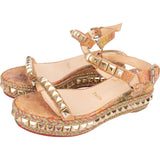 Christian Louboutin Multicolor Braided Studded Cataclou Sandals (35)