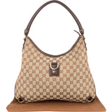 Gucci Monogram GG Abbey D-Ring Hobo Shoulder Bag