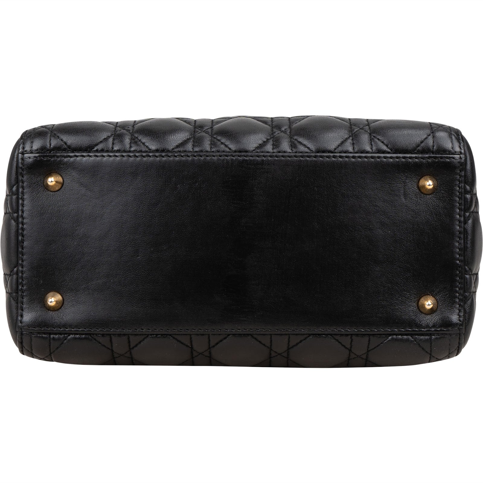[🔄️B07 / F27] Christian Dior Quilted Lambskin Medium Lady Dior Handbag - vintageandkickz