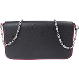 Louis Vuitton Noir Epi Leather Pochette Felicie Crossbody Bag