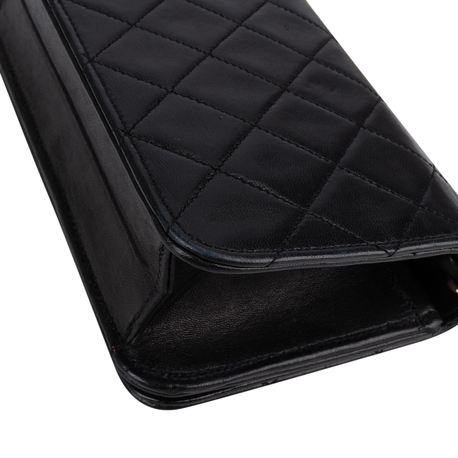 Chanel Quilted Lambskin 24K Gold Single Flap Crossbody Bag - vintageandkickz