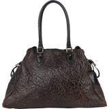 Fendi Croc-Embossed Leather Tote Shoulder Bag