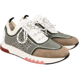 Hermès Multicolor Cotton Suede Addict Bouncing Sneakers (36)