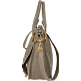 Chloé Grained Calfskin Marcie Double Carry Handbag