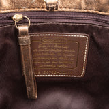 Coach Monogram Signature Stripe Lurex Glam Small Tote Handbag