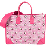 MCM Visetos Monogram Jacquard München Handbag