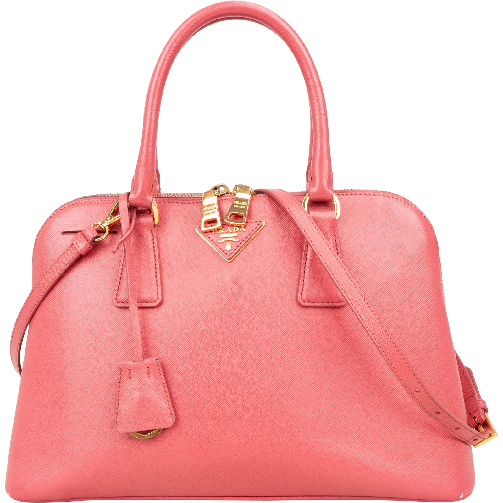 Prada Saffiano Leather Promenade Handbag - vintageandkickz
