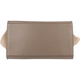 Céline Drummed Calfskin and Suede Trapeze Handbag