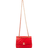 Chanel Quilted Lambskin Bicolor Double Flap Crossbody Bag