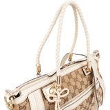 Gucci Monogram GG Bella Bamboo Handbag