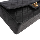 Chanel Quilted Lambskin 24K Gold Single Flap Crossbody Bag