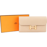 Hermès Beige Epsom Leather Constance Wallet