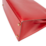 Hermès Rouge Vif Box Leather Kelly Sellier 35 Handbag