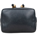 Chanel Caviar Leather CC Drawstring Bucket Crossbody Bag