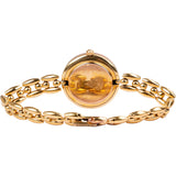 Gucci Gold Tone Change Bezel Chain 1100-L Bezel Woman Watch