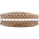 Gucci Monogram GG Canvas Web Stripe Tote Shoulder Bag