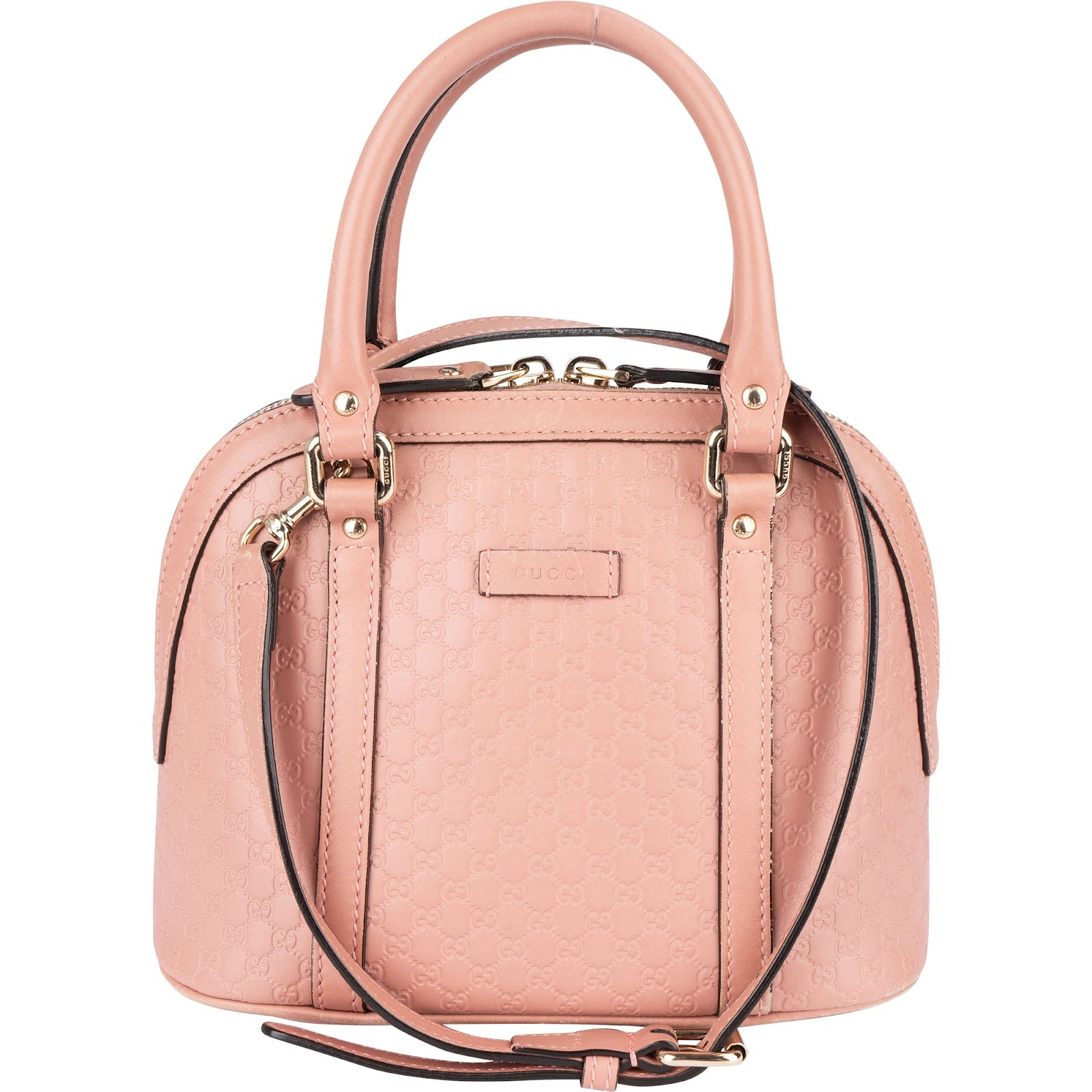Gucci Microguccissima Leather Small Dome Satchel Handbag - vintageandkickz