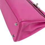 Hermès Pink Chevre Leather Palladium Kelly 28 Handbag