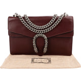 Gucci Grained Leather Crystal Dionysus Shoulder Bag