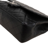 Chanel Quilted Caviar Leather Jumbo Single Flap Crossbody Bag