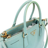 Prada Turquoise Saffiano Leather Galleria Handbag