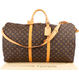 Louis Vuitton Monogram Canvas Keepall 60 Bandoulière Travel Bag